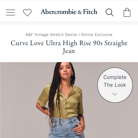 Curve Love Ultra High Rise 90s Straight Jean - Picture 2 of 4